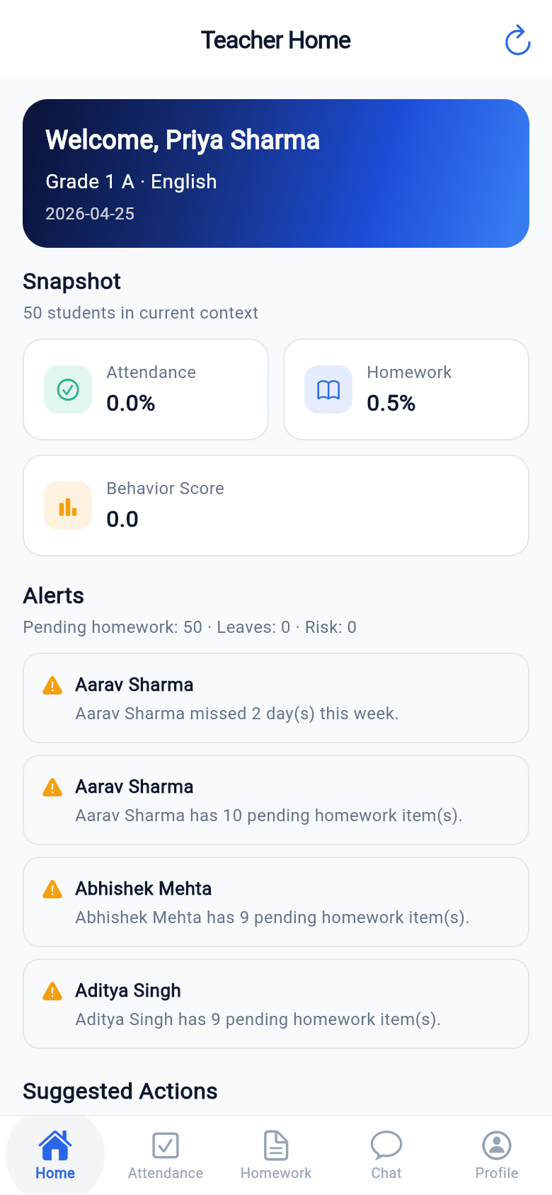 Agadh Educare teacher app
